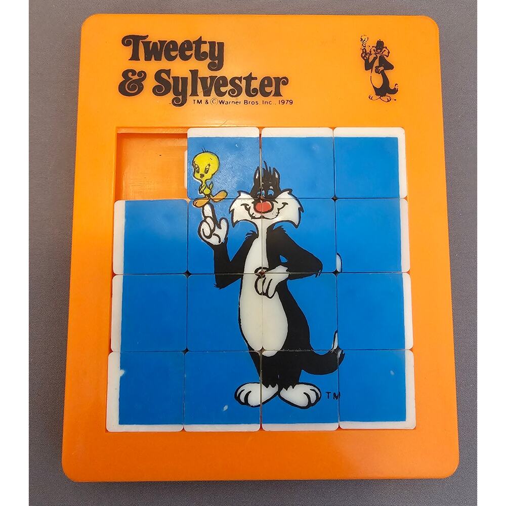 SLIDE Vintage/1979 Tweety & Sylvester Slider Puzzle by American Publishing Corp